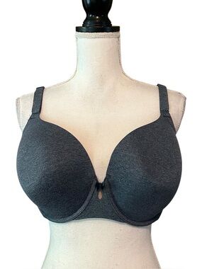 TORRID HEATHER LIGHTLY LINED T-SHIRT BRA‎ SZ 38F in HEATHER BLUE GREY
